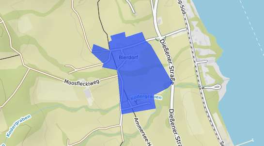 Bodenrichtwertkarte Die&szlig;en am Ammersee Bierdorf